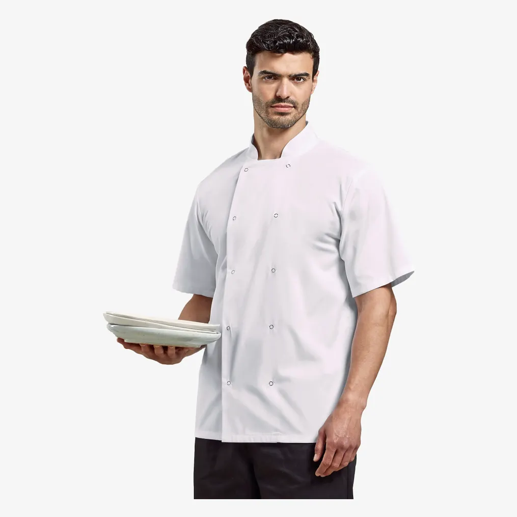 Veste De Cuisine Premium Manches Courtes