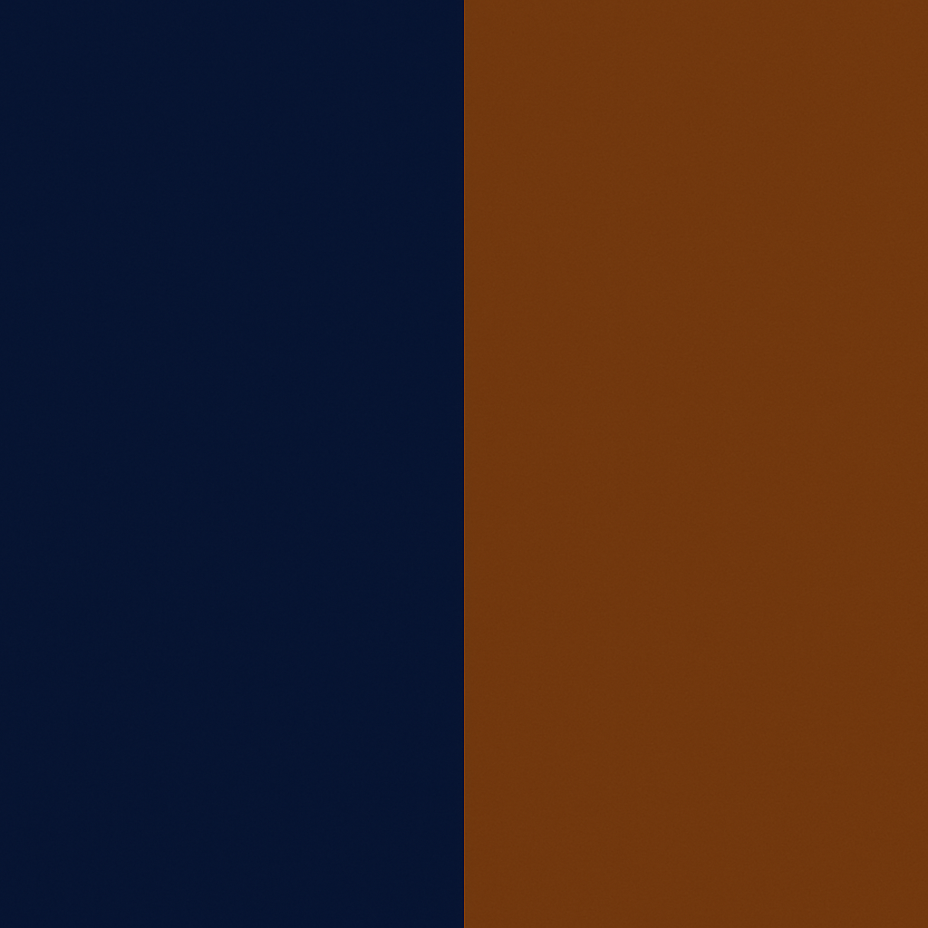 Blue Navy / Brown