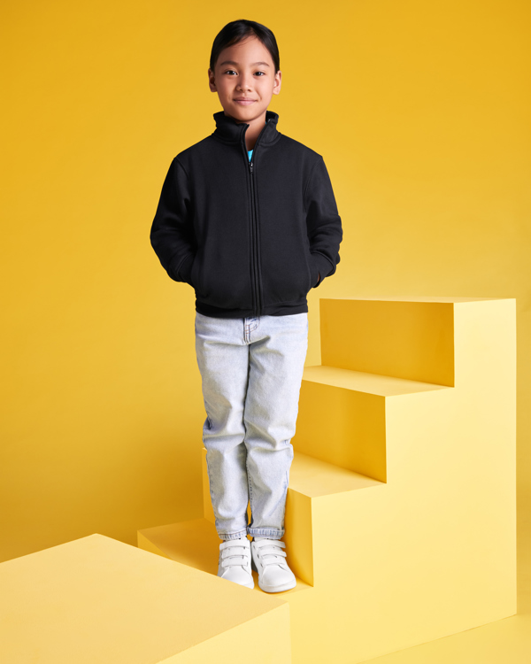 Sweat-Shirt Zippé À Col Montant Enfant
